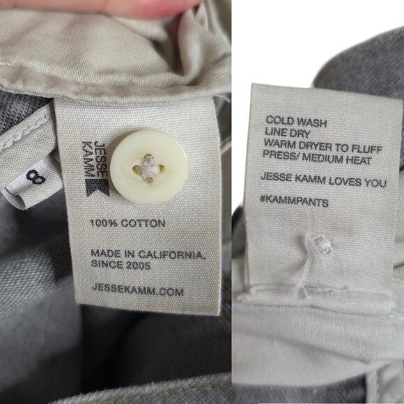 Jesse‎ Kamm Handy Pant Smokey Gray Patchfront Denim Size 8 - Picture 8 of 9